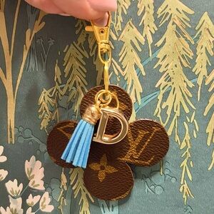 Authentic Louis Vuitton UpCycled Quatrefoil Clover Bag Charm/Key Chain - CUSTOM